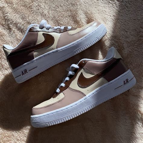 nike air force 1 beige pink|beige air force 1 men.